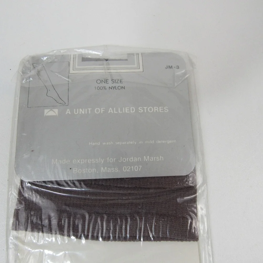 Jordan Marsh Sheer Stretch Knee Hi Pantyhose Stockings‎ Brown One Size Nylon